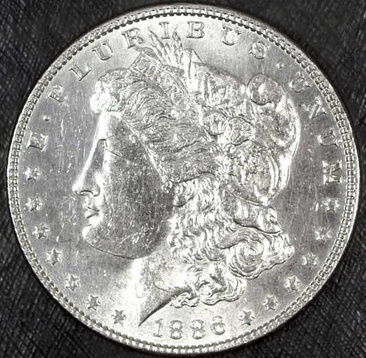 1886 P Morgan Silver Dollar ☆☆ Almost UnCirculated ☆☆ Great For Sets 224