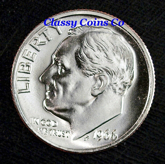 1966 SMS Brilliant Uncirculated Roosevelt Dime ☆☆ Great For Sets