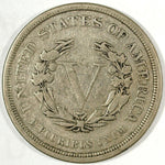 1883 No Cents Liberty V Nickel ☆☆ Circulated ☆☆ Great Set Filler 302