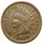 1897 Indian Head Circulated Cent ☆☆ Great Set Filler ☆☆ 456