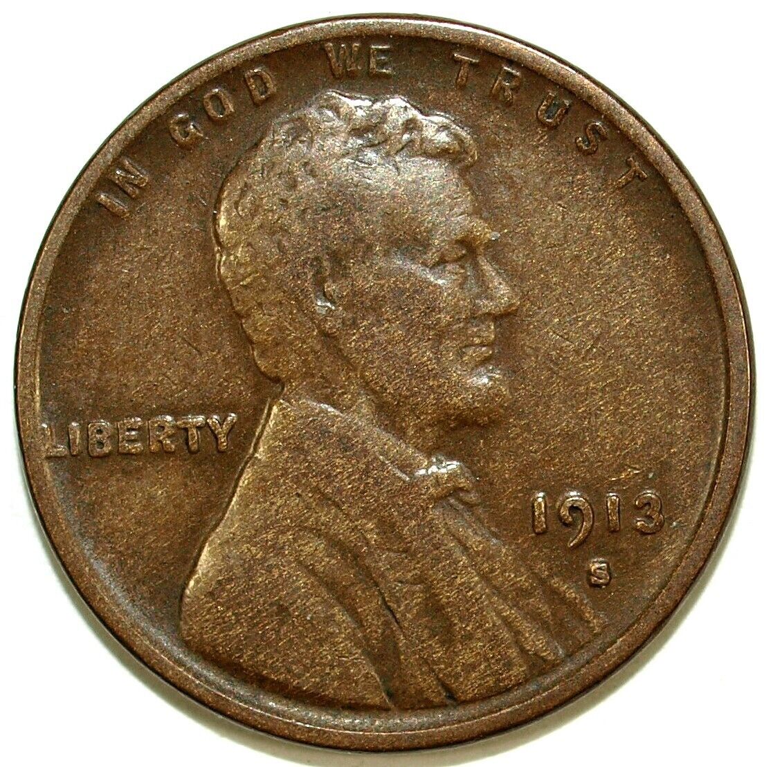 1913 S Lincoln Cent ☆☆ Circulated ☆☆ Great Set Filler 160