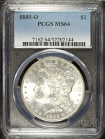 1885 O PCGS MS 64 Morgan Silver Dollar ☆☆ UnCirculated ☆☆ Great Set Filler 144