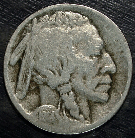 1914 S Buffalo Nickel ☆☆ Circulated Nickel ☆☆ Great Set Filler 240