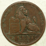 1850 Belgium 5 Cents ☆☆ Leopold II ROI Des Belges L Union Fait La Force 184