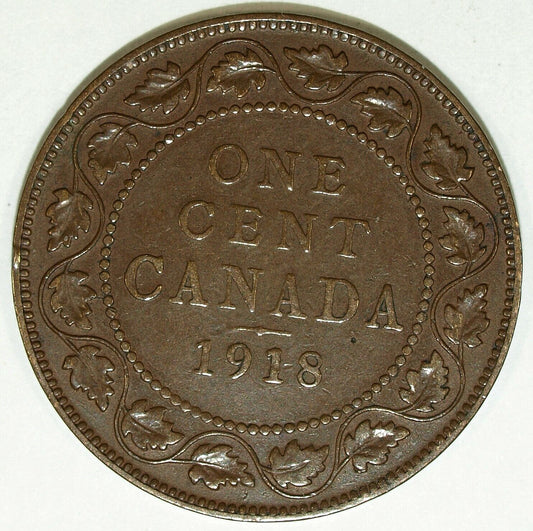 1918 Canada Large Cent ☆☆ Circulated ☆☆ Great Set Fillers 425