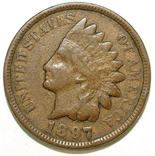 1897 Indian Head Circulated Cent ☆☆ Great Set Filler ☆☆ 379